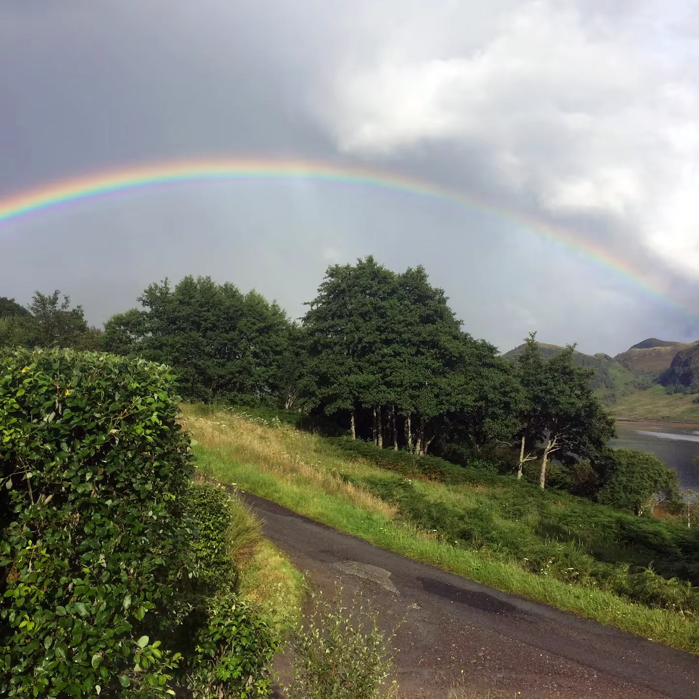 Rainbow view bedroom window