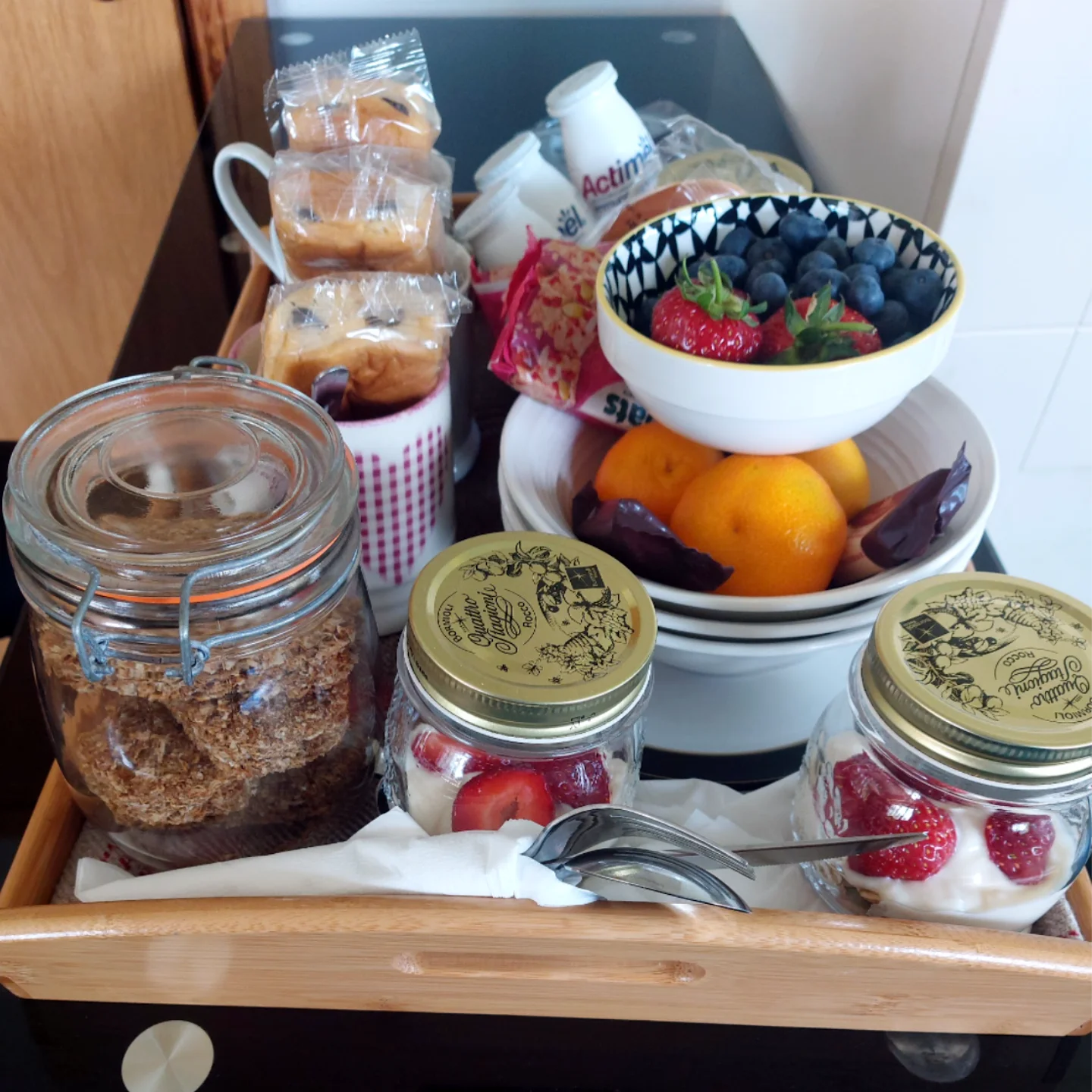 continental breafast tray